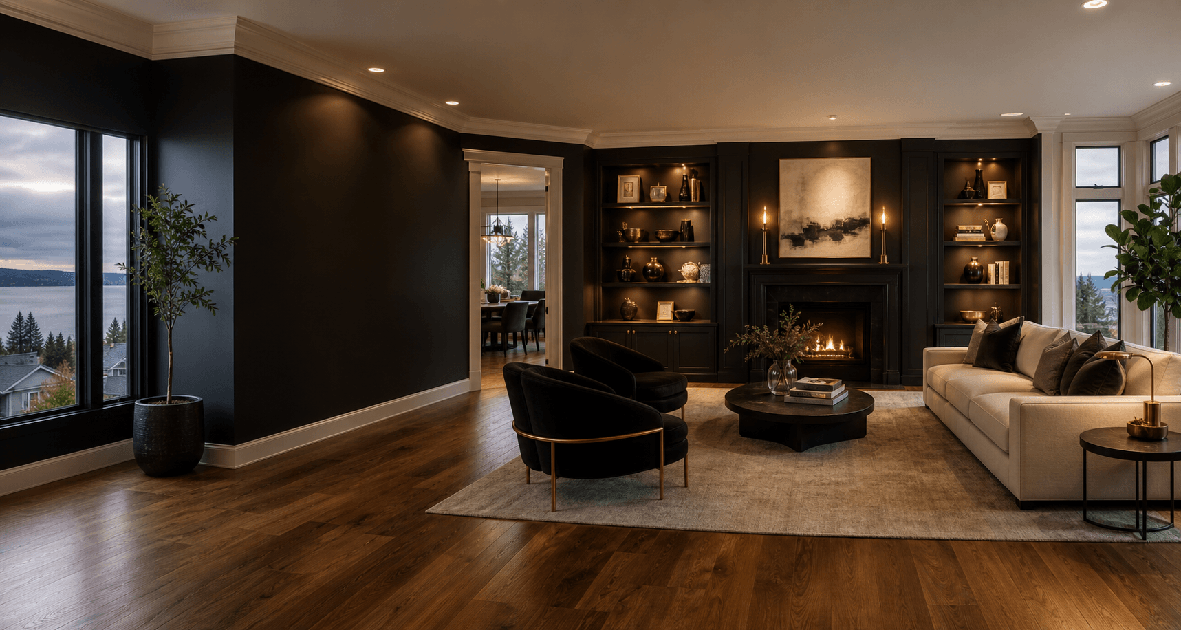 Luxury interior by Black Hat Construction